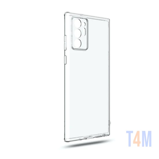 Capa de silicone macio com moldura de câmera para Samsung Galaxy Note 20 Ultra Transparente